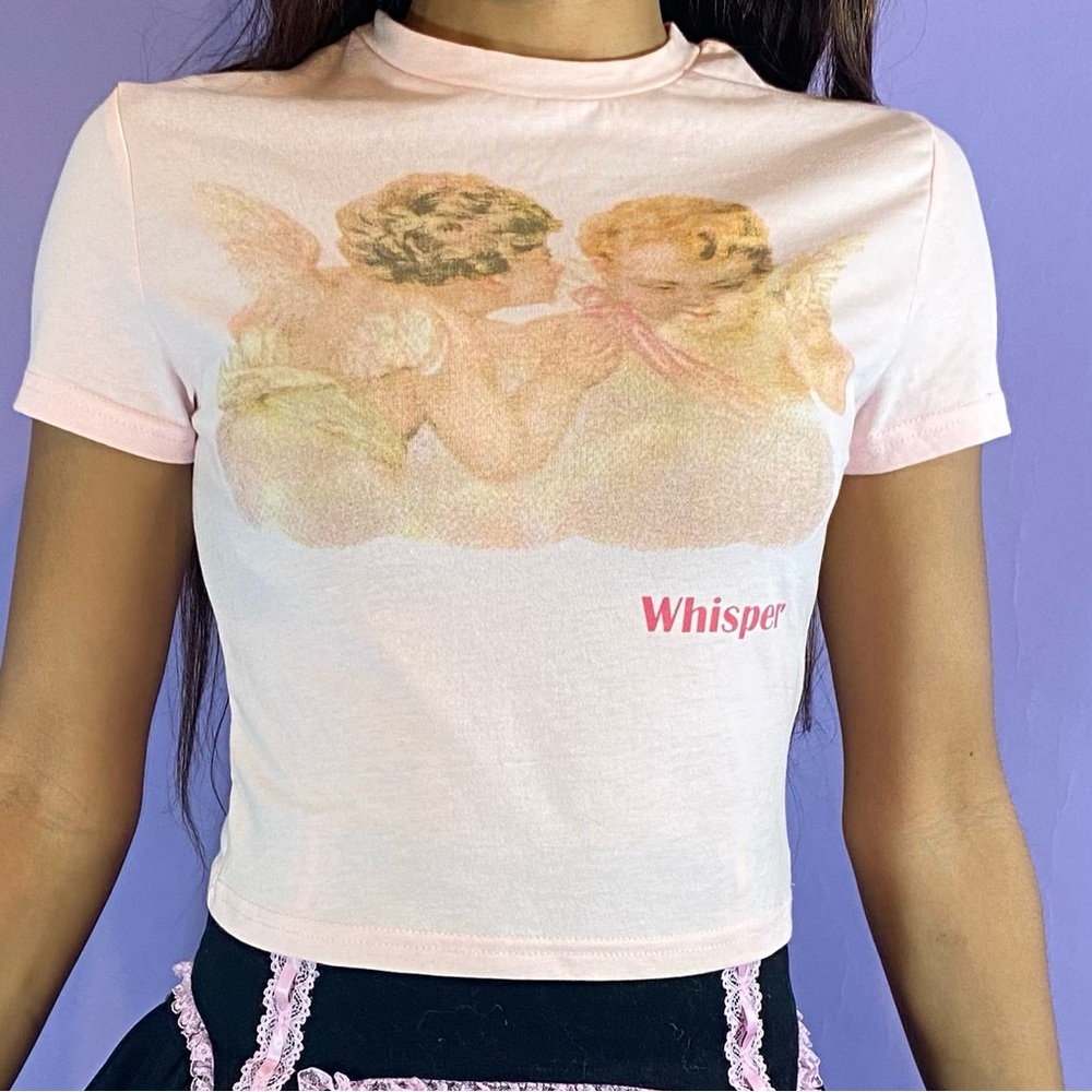 Cherub Print Baby Tee